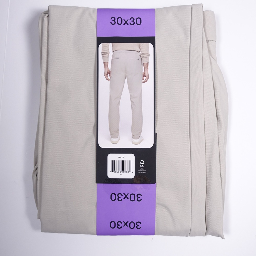 Banana Republic Mens Commuter Flex Pant 30x30 Athletic Fit Tan Gray 2 Pack NWT - Picture 5 of 11
